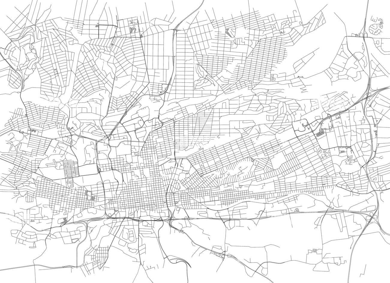 Urban planning map detail